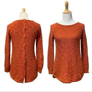 Sparrow | Orange Knit Long Sleeve Sweater